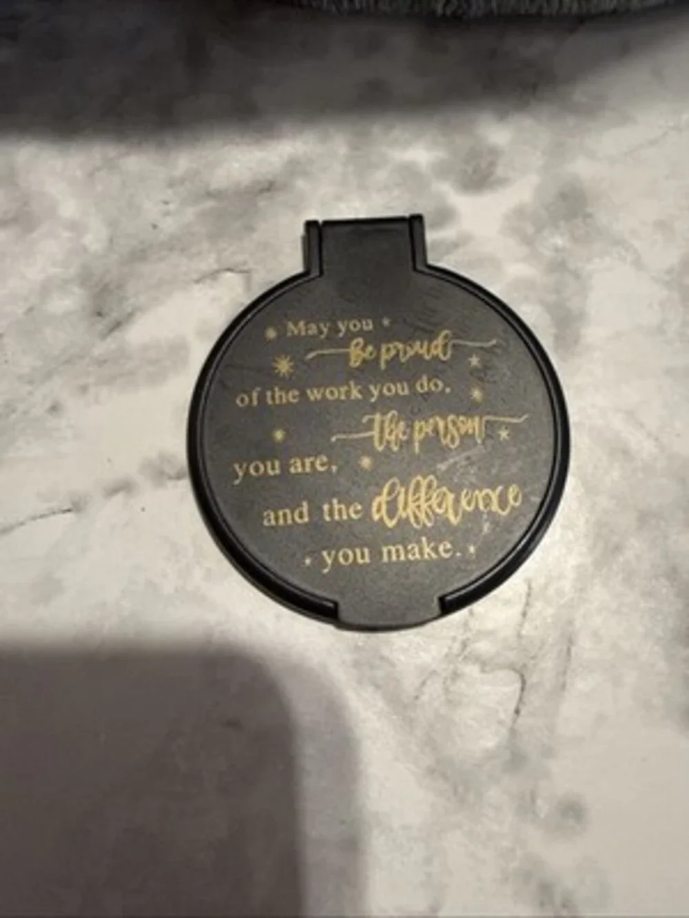 Inspirational Pocket Mirror for Women Travel Size Compact Perfect Gift